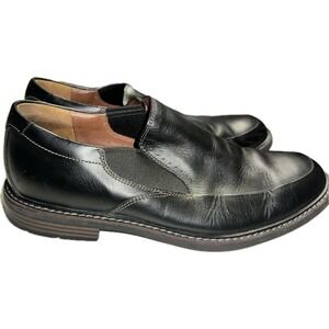 Clarks Unstructured Men's‎ 10.5M US Slip On Black Dress Shoes Loafer Est 1825